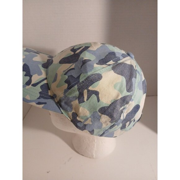 August Hat Company Blue Camo Adjustable Hat H6 - Picture 4 of 7